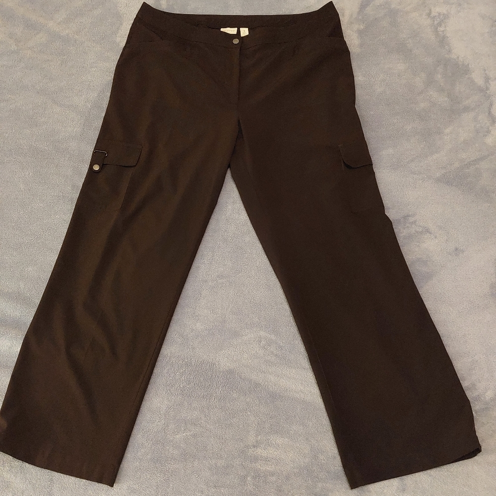 Zenergy by Chicos Women's Pants EUC Size 3 Short Black